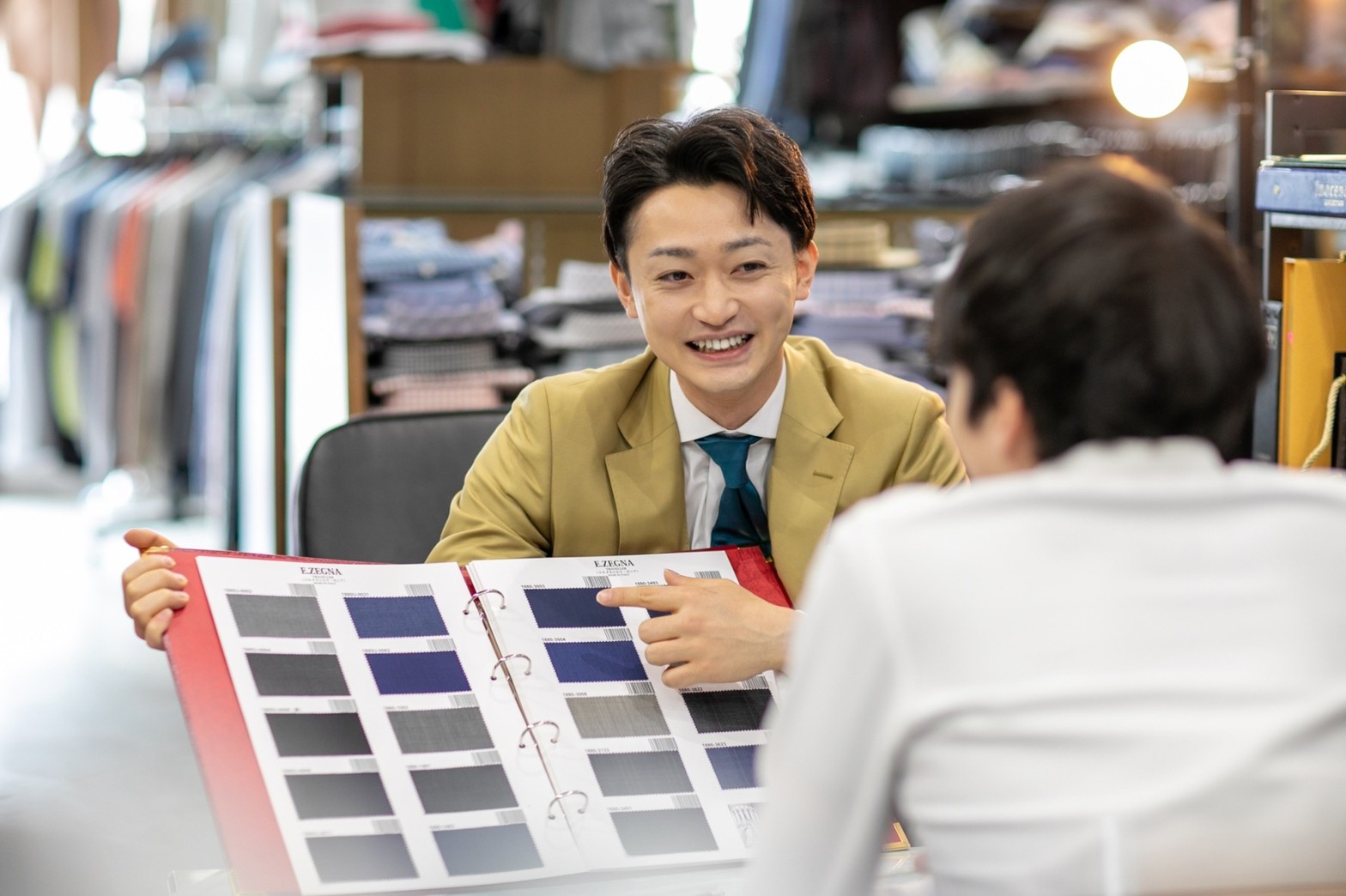 生地、デザイン選び